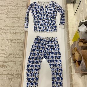 Blue monkey roller rabbit set